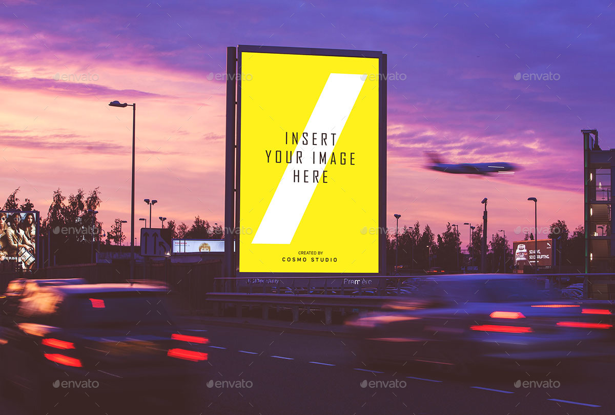 Just add your own custom design inside the smart object and you are done. 650 Best Billboard Mockup Templates Free Premium