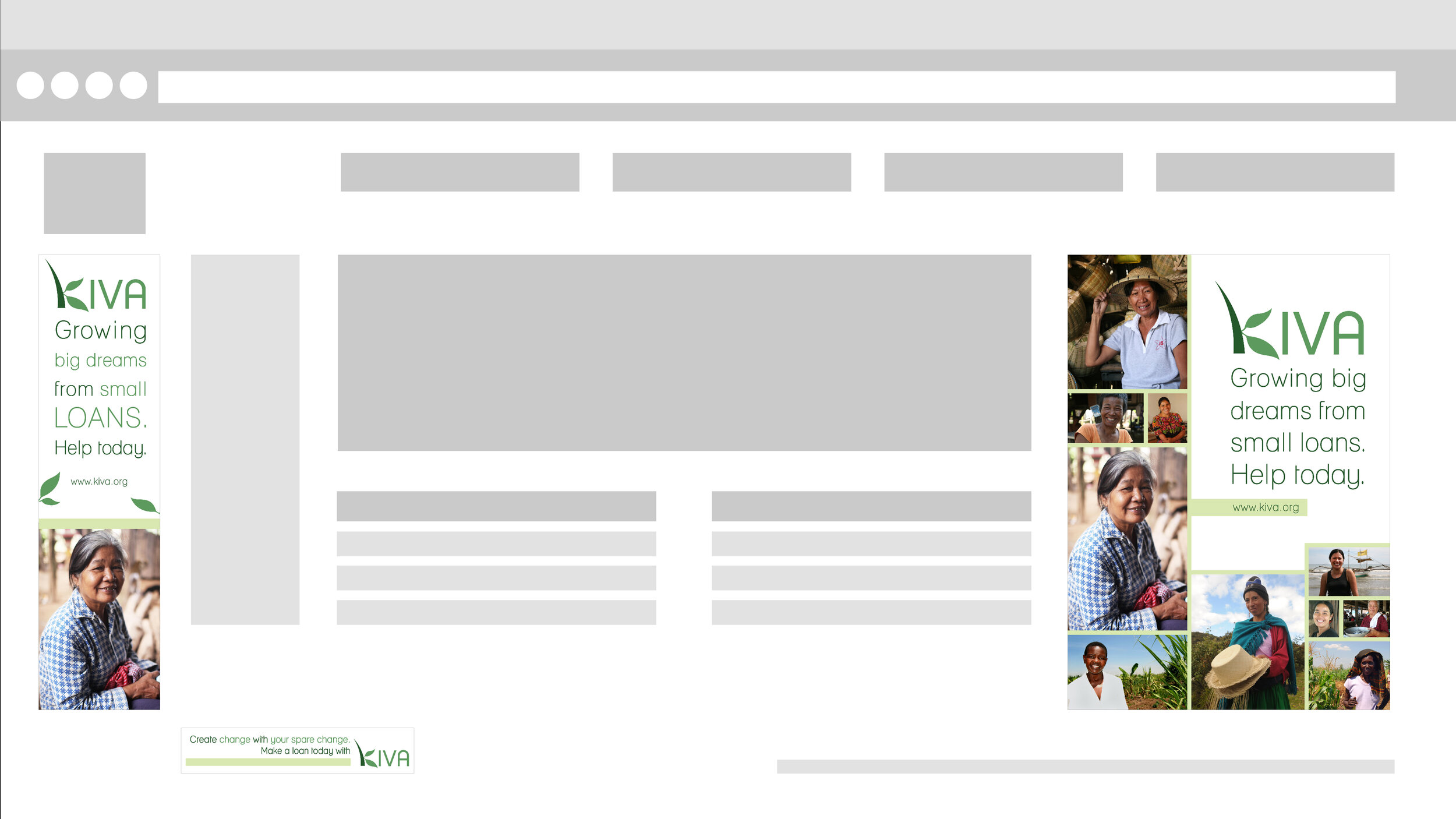 Learn how banner ads work. Kiva Banner Ads Prussell Designs
