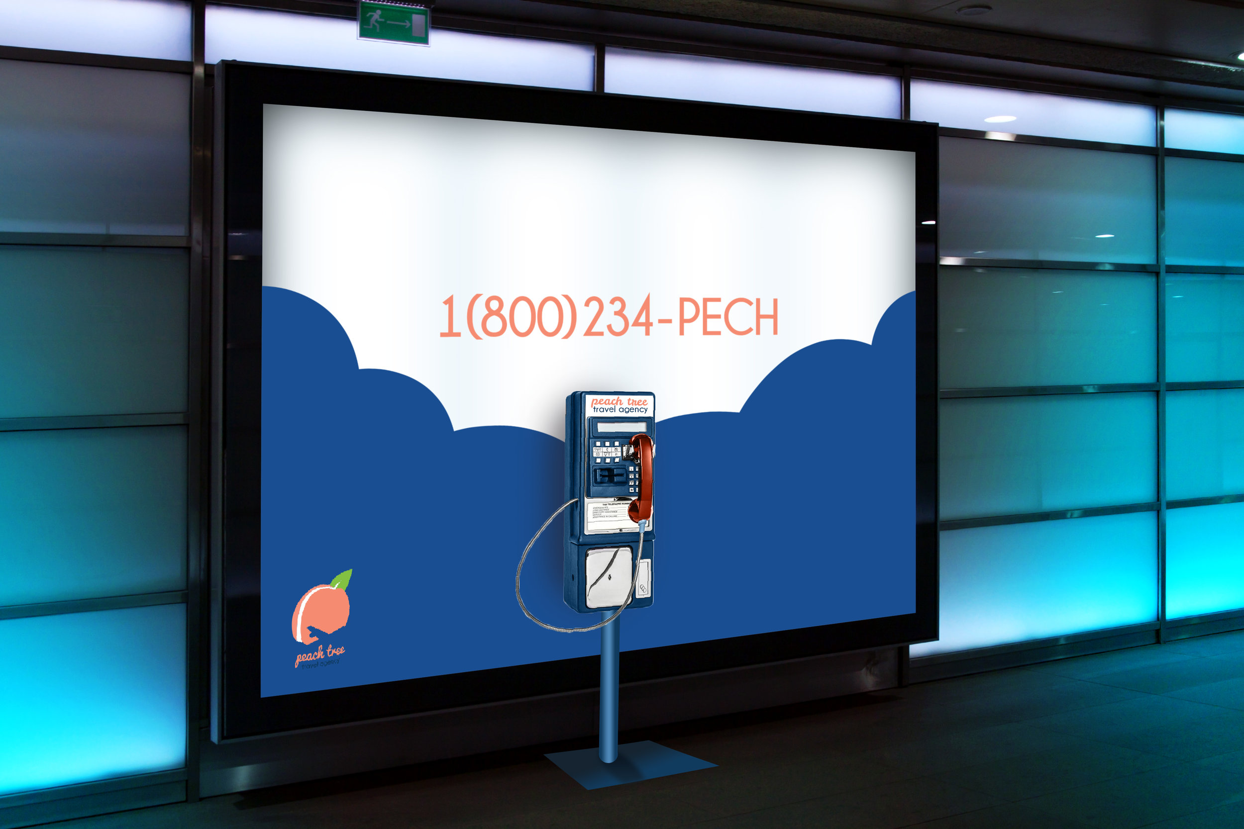 Have these free billboard mockups as an ideal and super practical medium to present your impressive designs to your clients. Peach Tree Travel Agency Dillon Design