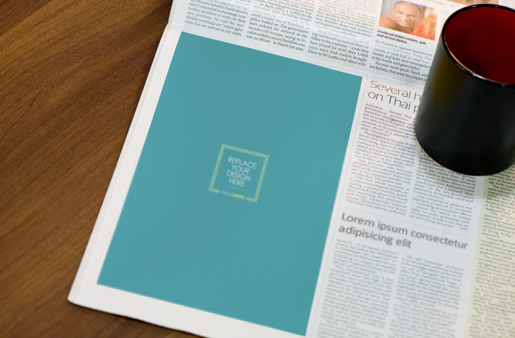 50+ Download Newspaper Advertisement Mockup&nbsp;PSD