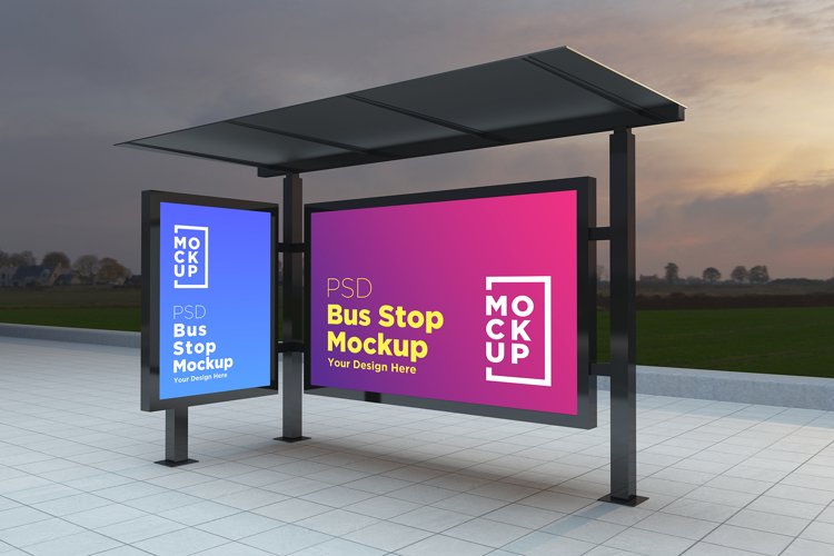 29+ Download Bus Sign Mockup&nbsp;PSD
