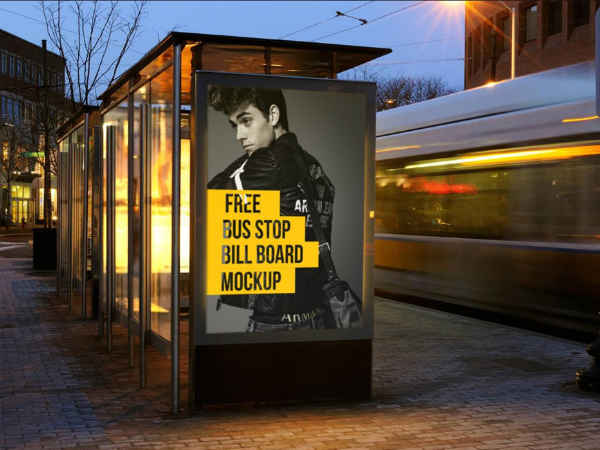 29+ Download Train Advertising Mockup Free PSD