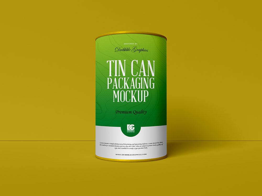 23+ Download Tin Can Mockup Psd Free&nbsp;PSD