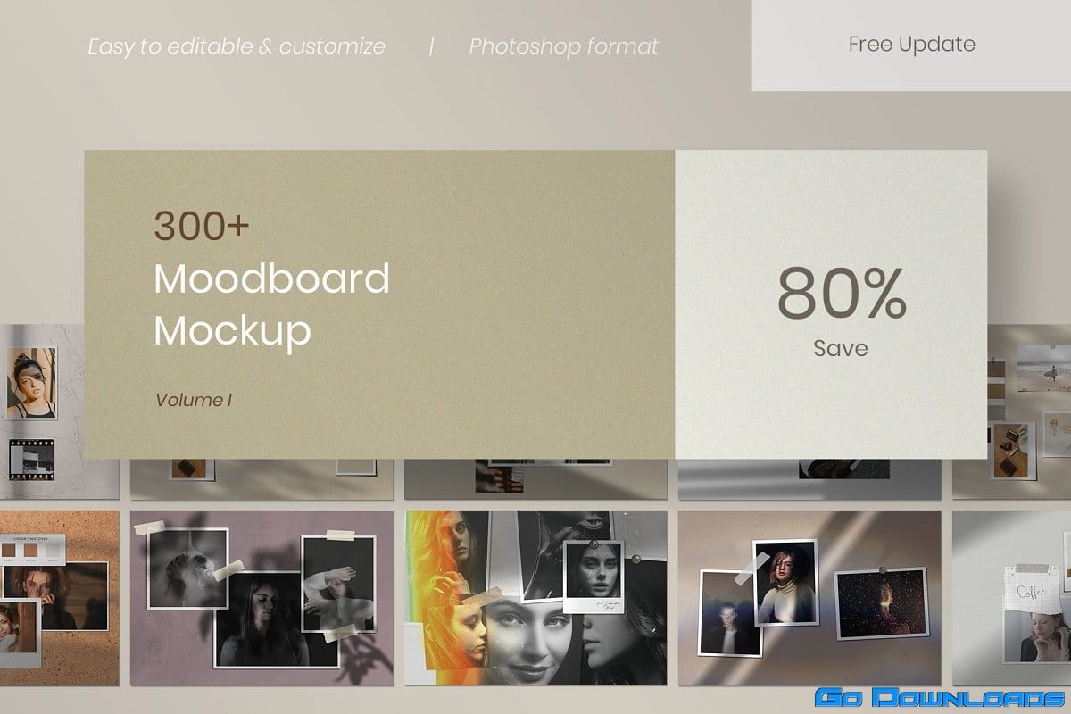 Easy to use and edit these . Creativemarket Bundle Moodboard Mockup V1 Free Download Godownloads Net Official Website