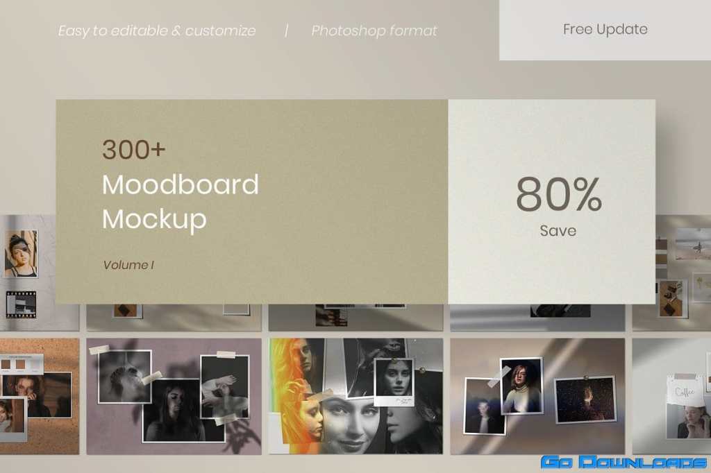 31+ Download Mood Board Mockup Psd&nbsp;PSD