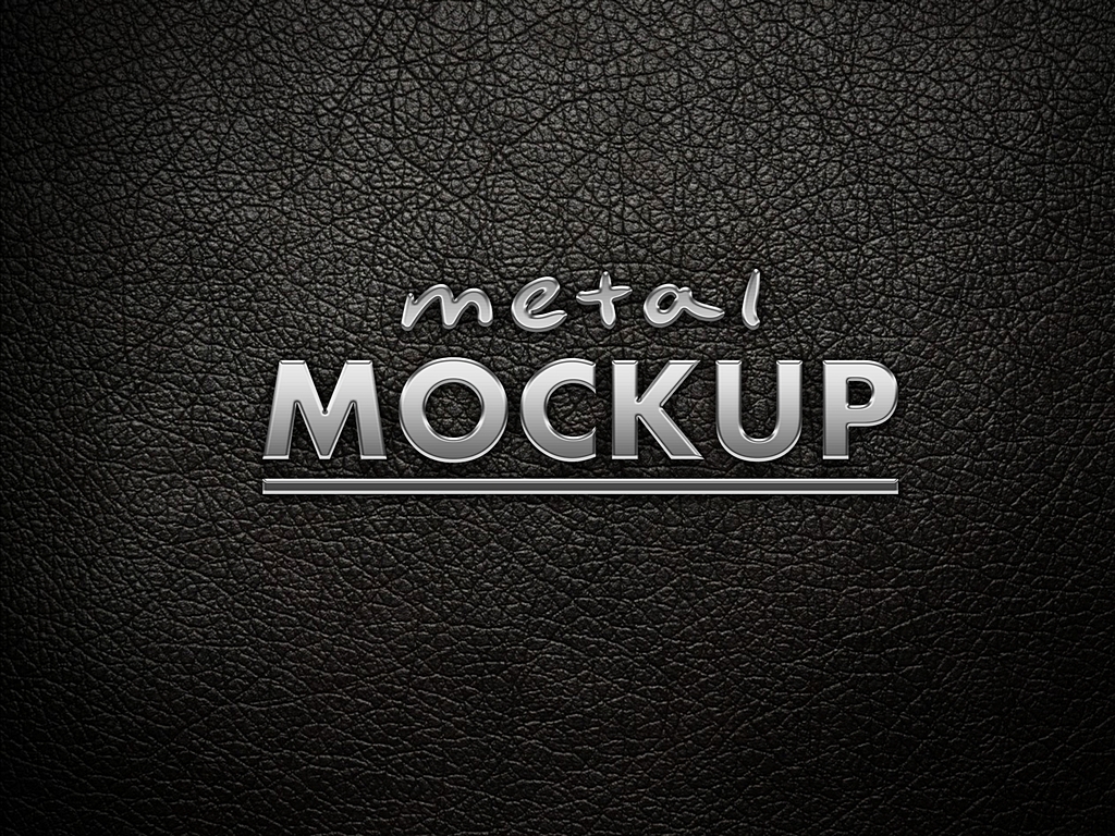 48+ Download 3D Steel Logo Mockup PSD