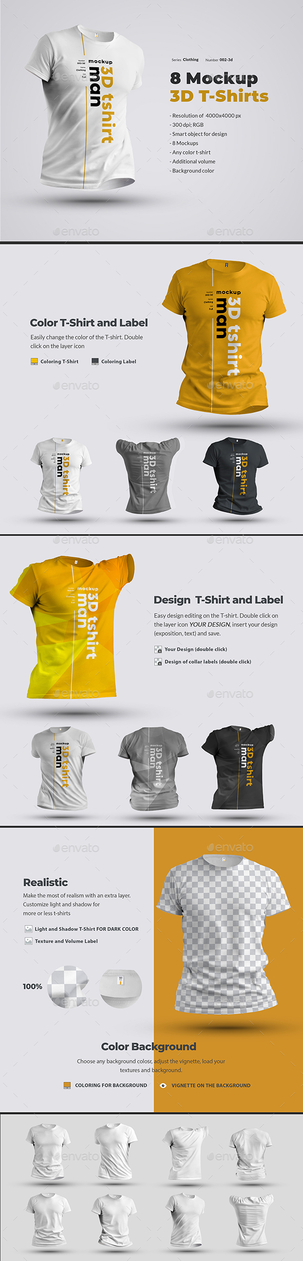 18+ Download 3D T Shirt Mockup&nbsp;PSD