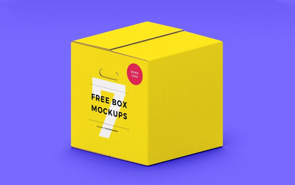 50+ Download Box Design Mockup&nbsp;PSD