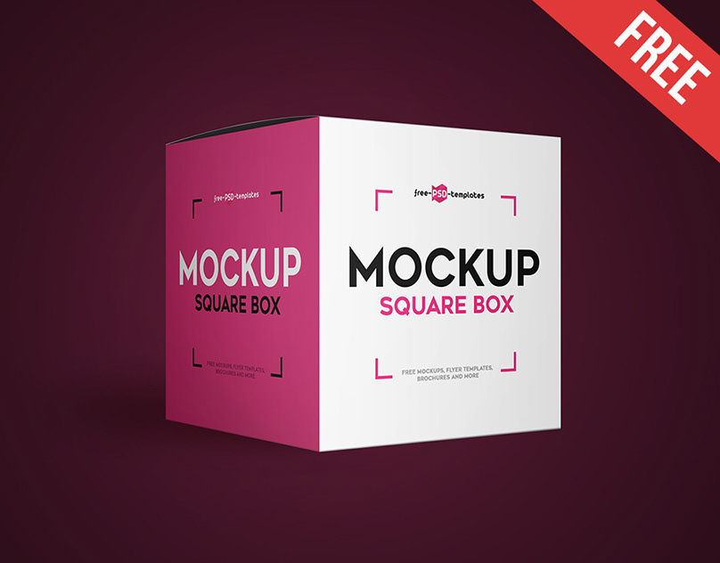 26+ Download Cube Box Mockup Free PSD
