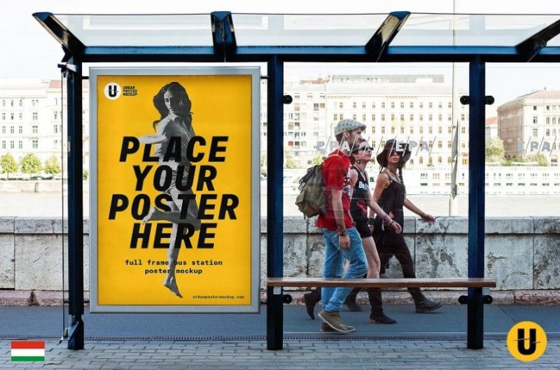 18+ Download Bus Stop Ad Mockup Free&nbsp;PSD