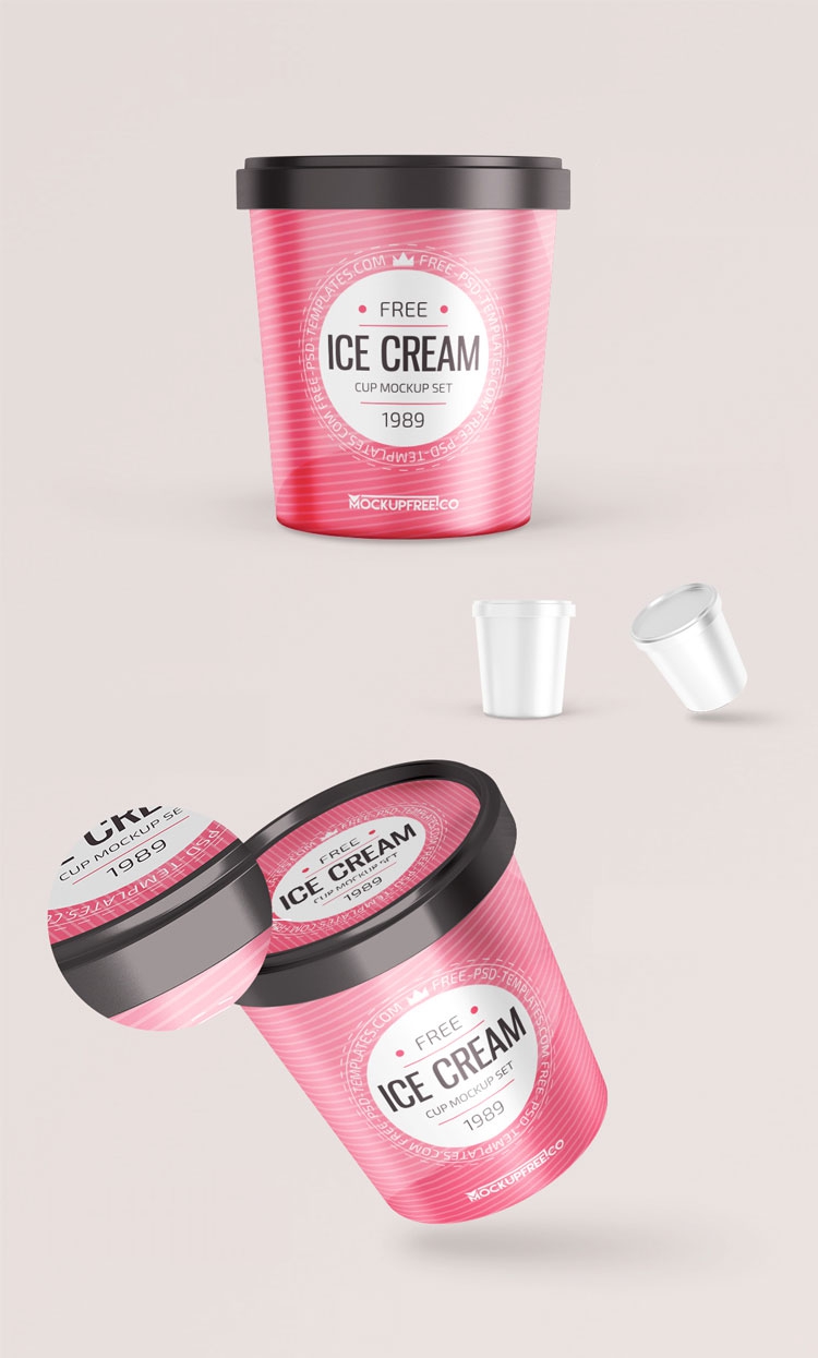 46+ Download Ice Cream Box Mockup Free&nbsp;PSD